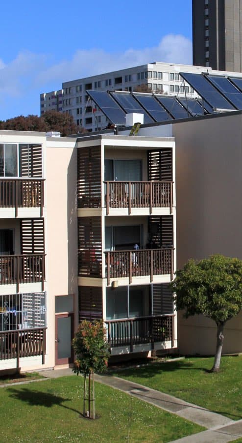 Co-Op Housing with solar panels