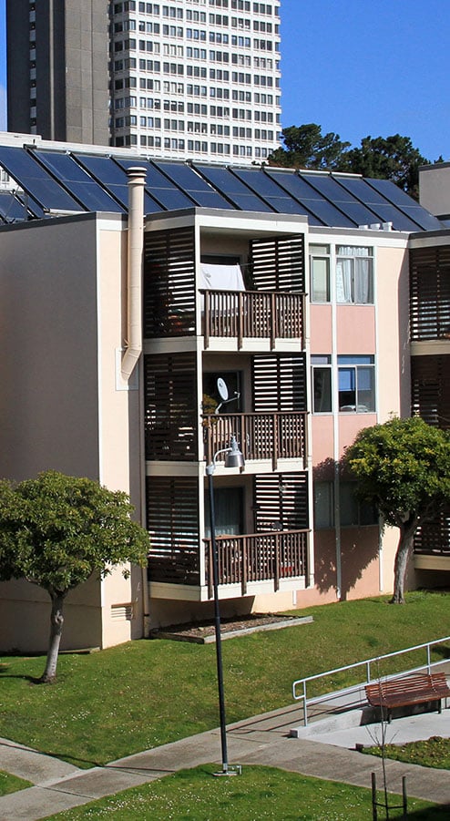 solar panels on st. francis housing