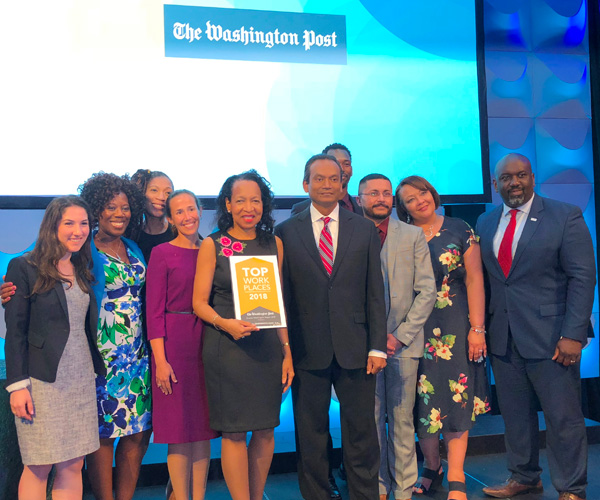 NCB was awarded Top Workplace 2018 by the Washington Post